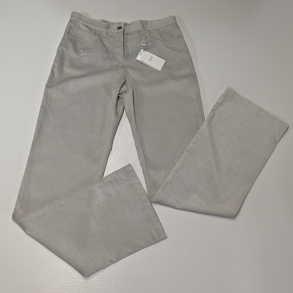 NWT Armani Collezioni Antinea SRL Size 4 Corduroy Pants in Taupe